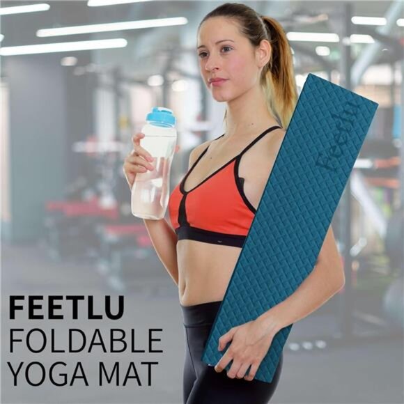 Foldable Yoga Mat - 6mm & 8mm Thick, Large, Lightweight, and Easy to Store - Picture 5 of 7